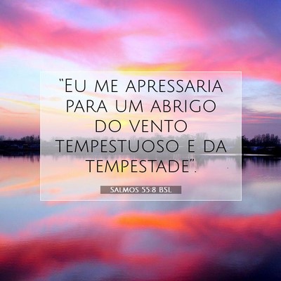 Picture 07 - Salmos 55:8 BSL - “Eu me apressaria para um abrigo do vento - Bible Verse Picture