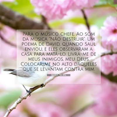 Picture 07 - Salmos 59:1 BSL - Para o músico chefe. Ao som da música “Não - Bible Verse Picture
