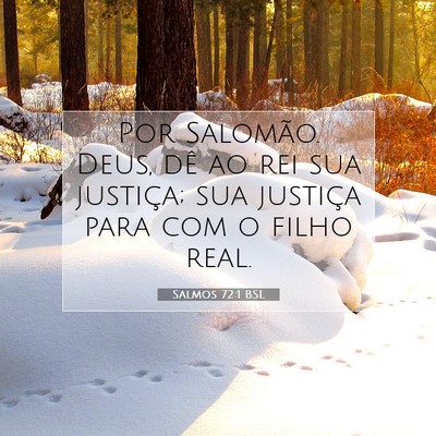 Picture 07 - Salmos 72:1 BSL - Por Salomão. Deus, dê ao rei sua justiça; sua - Bible Verse Picture