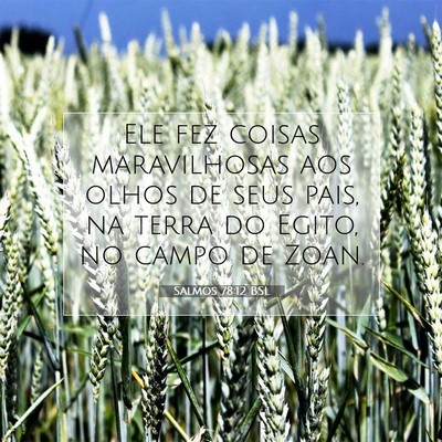 Picture 07 - Salmos 78:12 BSL - Ele fez coisas maravilhosas aos olhos de seus - Bible Verse Picture