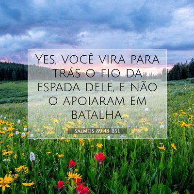 Picture 07 - Salmos 89:43 BSL - Yes, você vira para trás o fio da espada dele, - Bible Verse Picture