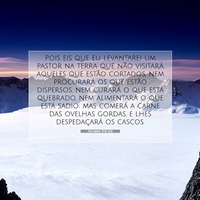 Picture 07 - Zacarias 11:16 BSL - Pois eis que eu levantarei um pastor na terra que - Bible Verse Picture