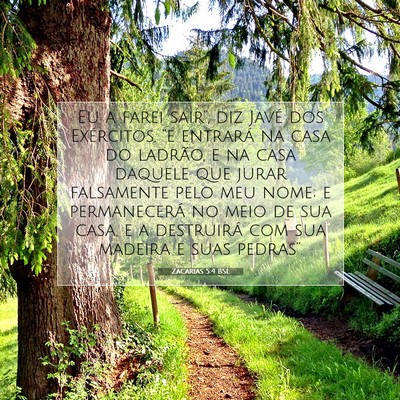Picture 07 - Zacarias 5:4 BSL - Eu a farei sair”, diz Javé dos Exércitos, - Bible Verse Picture