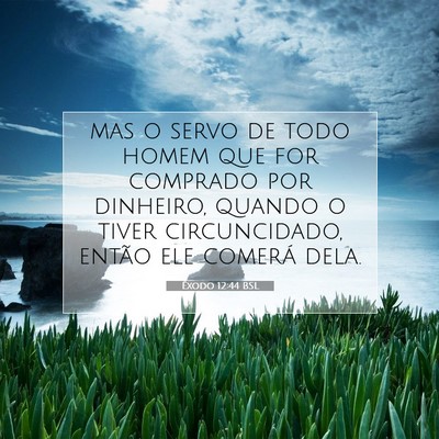 Picture 07 - Êxodo 12:44 BSL - mas o servo de todo homem que for comprado por - Bible Verse Picture
