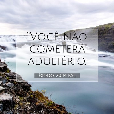 Picture 07 - Êxodo 20:14 BSL - “Você não cometerá - Bible Verse Picture