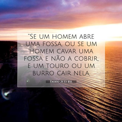 Picture 07 - Êxodo 21:33 BSL - “Se um homem abre uma fossa, ou se um homem - Bible Verse Picture