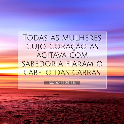 Picture 07 - Êxodo 35:26 BSL - Todas as mulheres cujo coração as agitava com - Bible Verse Picture