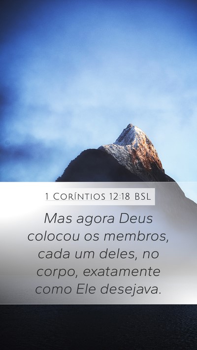 1 Coríntios 12:18 BSL Bible Verse Image