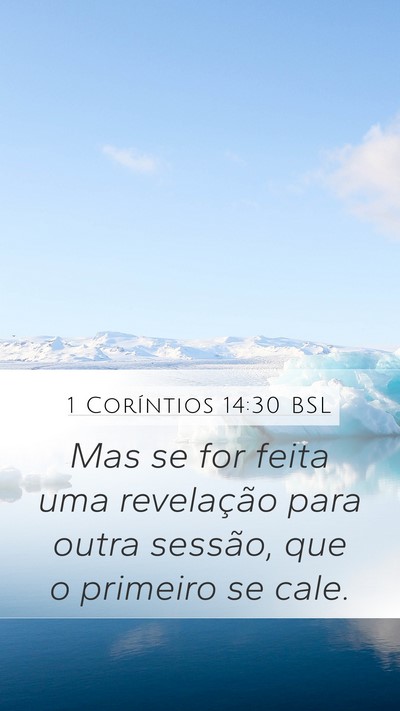 1 Coríntios 14:30 BSL Bible Verse Image