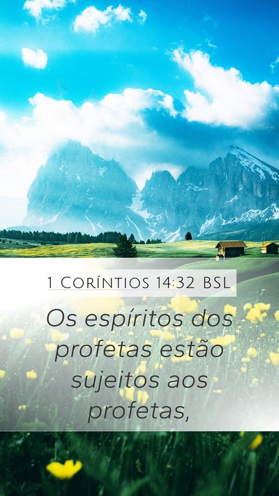 1 Coríntios 14:32 BSL Bible Verse Image