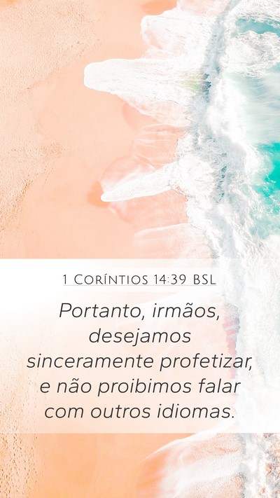 1 Coríntios 14:39 BSL Bible Verse Image