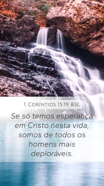 1 Coríntios 15:19 BSL Bible Verse Image