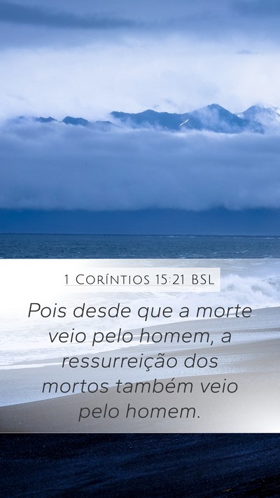 1 Coríntios 15:21 BSL Bible Verse Image