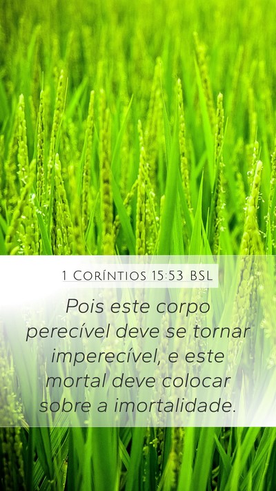 1 Coríntios 15:53 BSL Bible Verse Image