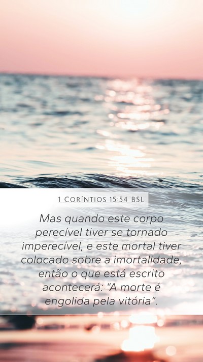 1 Coríntios 15:54 BSL Bible Verse Image