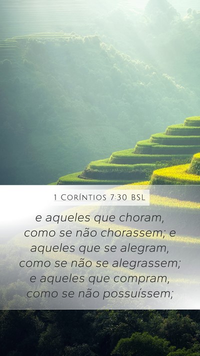 1 Coríntios 7:30 BSL Bible Verse Image