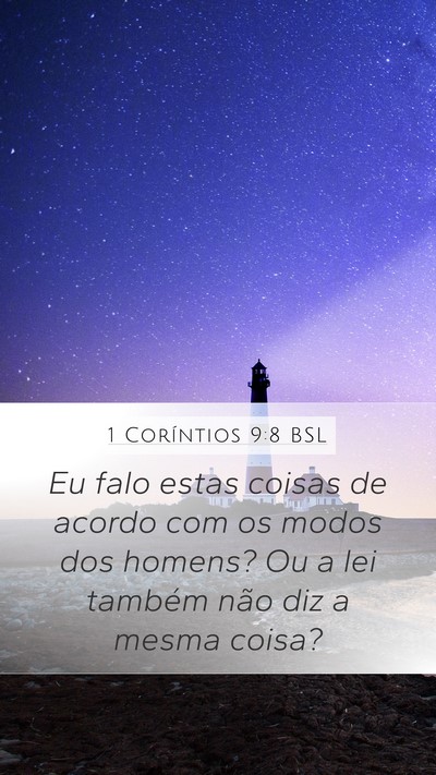 1 Coríntios 9:8 BSL Bible Verse Image