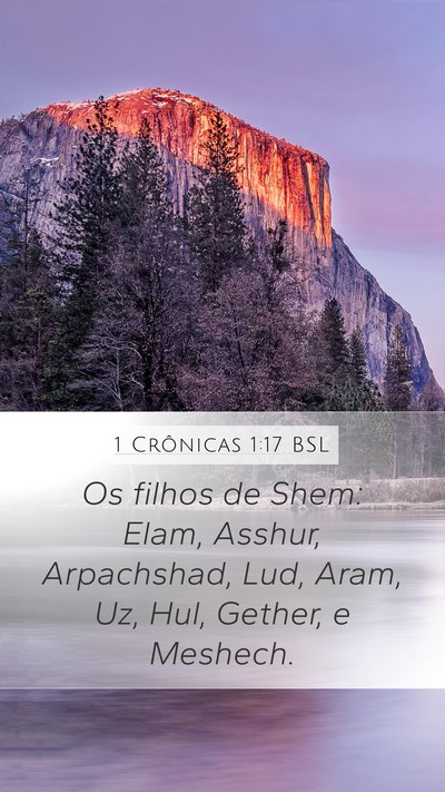 1 Crônicas 1:17 BSL Bible Verse Image