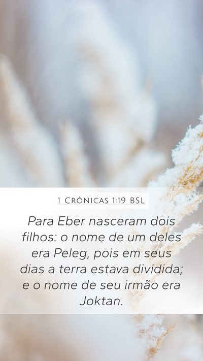 1 Crônicas 1:19 BSL Bible Verse Image