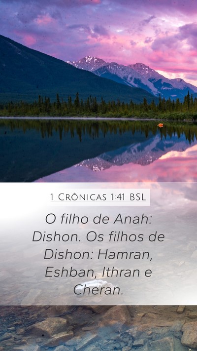 1 Crônicas 1:41 BSL Bible Verse Image
