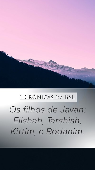 1 Crônicas 1:7 BSL Bible Verse Image