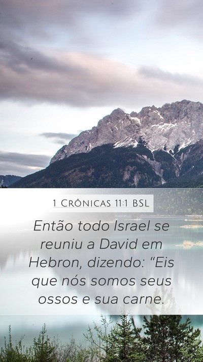 1 Crônicas 11:1 BSL Bible Verse Image