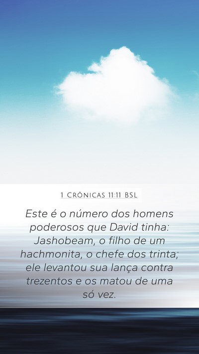 1 Crônicas 11:11 BSL Bible Verse Image