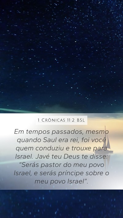 1 Crônicas 11:2 BSL Bible Verse Image
