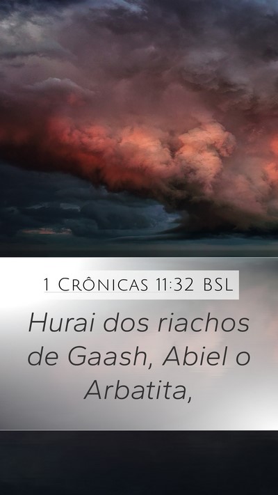 1 Crônicas 11:32 BSL Bible Verse Image