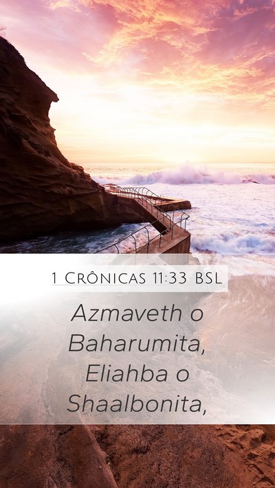 1 Crônicas 11:33 BSL Bible Verse Image