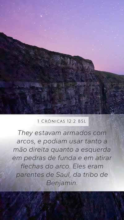 1 Crônicas 12:2 BSL Bible Verse Image