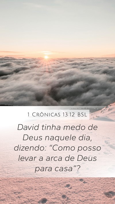 1 Crônicas 13:12 BSL Bible Verse Image