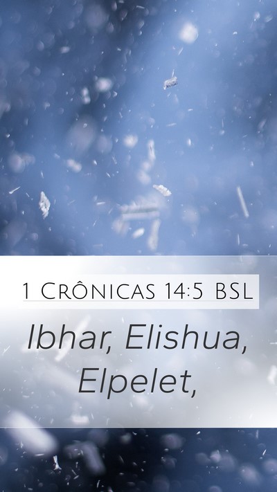 1 Crônicas 14:5 BSL Bible Verse Image