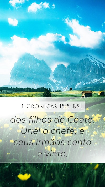 1 Crônicas 15:5 BSL Bible Verse Image