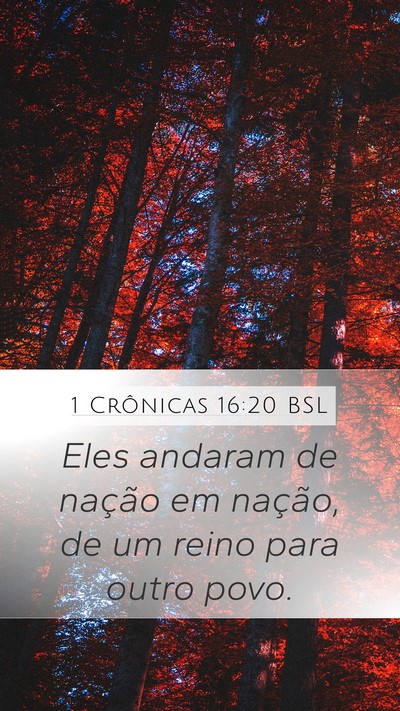 1 Crônicas 16:20 BSL Bible Verse Image
