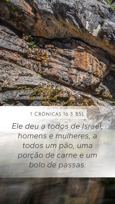 1 Crônicas 16:3 BSL Bible Verse Image