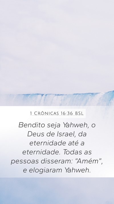 1 Crônicas 16:36 BSL Bible Verse Image