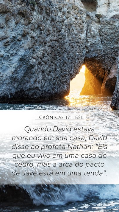 1 Crônicas 17:1 BSL Bible Verse Image