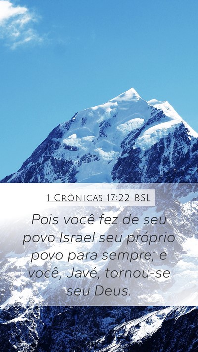 1 Crônicas 17:22 BSL Bible Verse Image