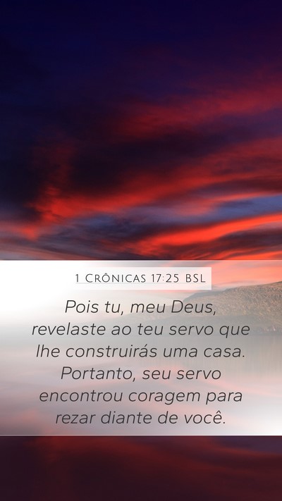 1 Crônicas 17:25 BSL Bible Verse Image