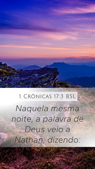 1 Crônicas 17:3 BSL Bible Verse Image