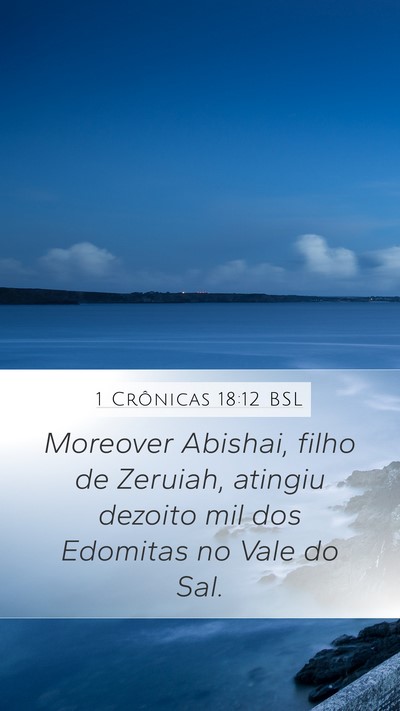 1 Crônicas 18:12 BSL Bible Verse Image