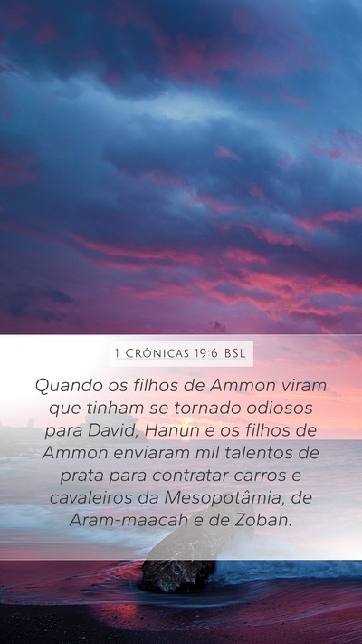 1 Crônicas 19:6 BSL Bible Verse Image