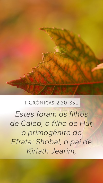 1 Crônicas 2:50 BSL Bible Verse Image