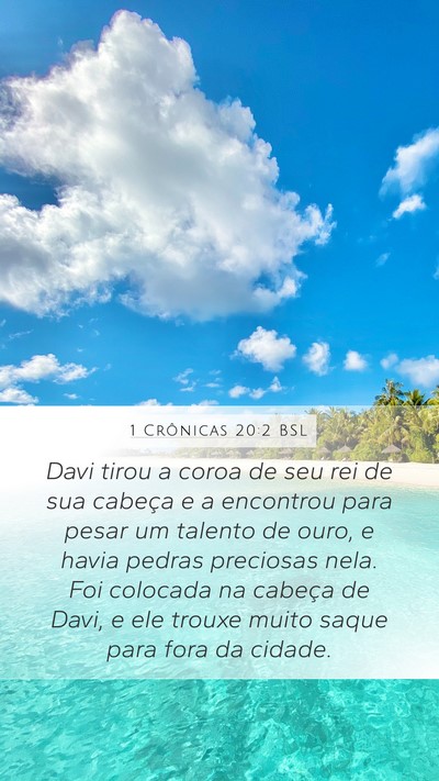 1 Crônicas 20:2 BSL Bible Verse Image
