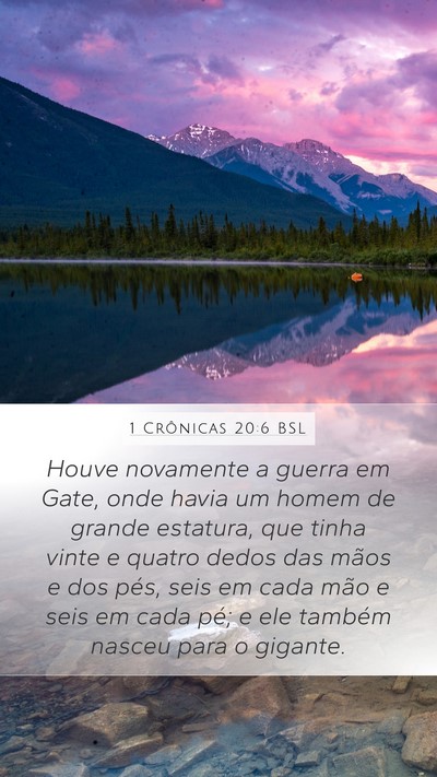 1 Crônicas 20:6 BSL Bible Verse Image