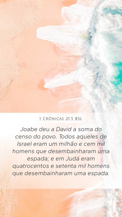 1 Crônicas 21:5 BSL Bible Verse Image