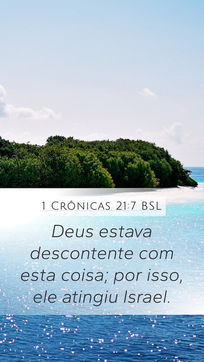 1 Crônicas 21:7 BSL Bible Verse Image
