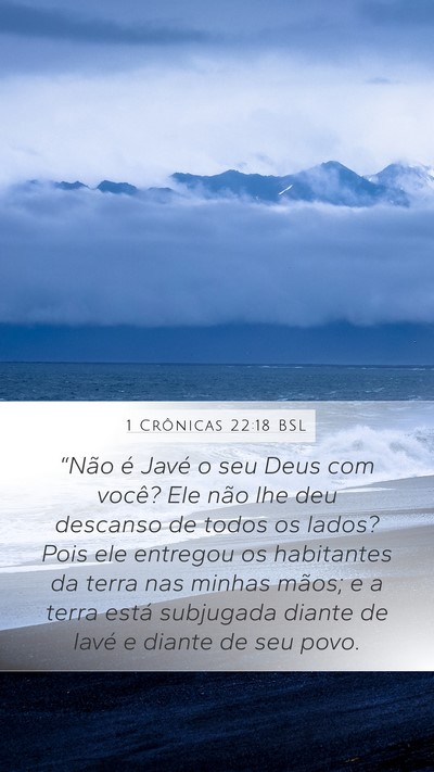 1 Crônicas 22:18 BSL Bible Verse Image