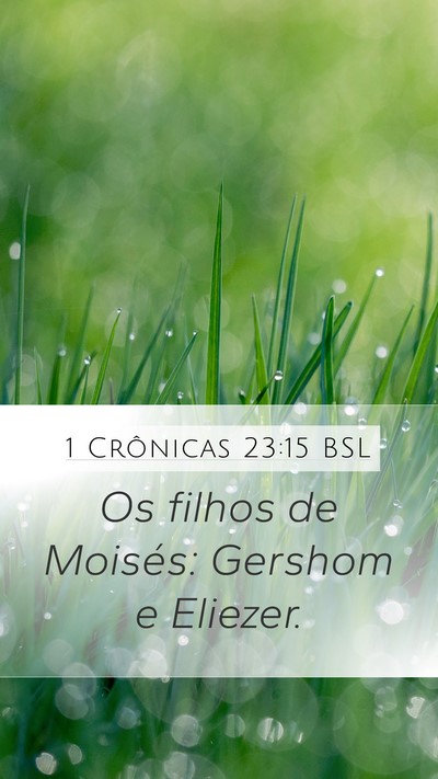 1 Crônicas 23:15 BSL Bible Verse Image